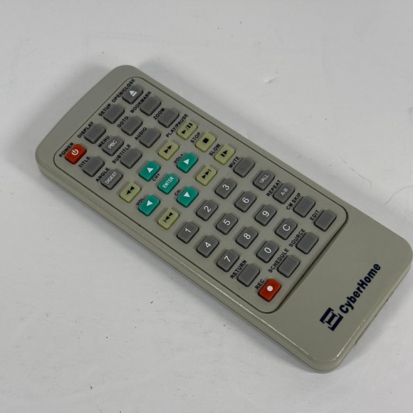 CyberHome‎ Remote Control DVD VCR TV Universal Replacement Gray UNTESTED - Picture 3 of 5